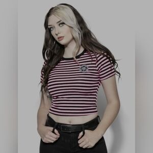 NWOT Blackcraft cult pink crop top